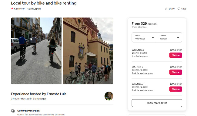 Airbnb-bike-tour-side-hustle