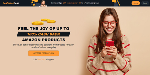 Cashbackbase free Amazon products