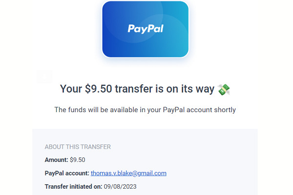 Freecash payment proof