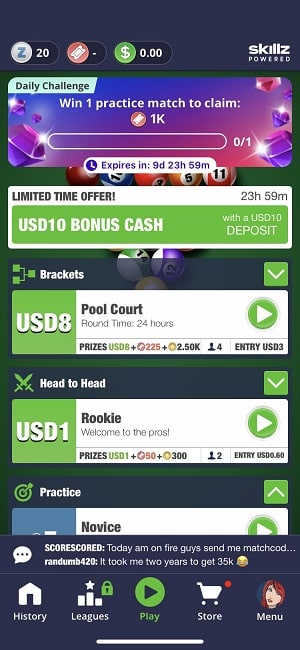 Pool Payday cash games