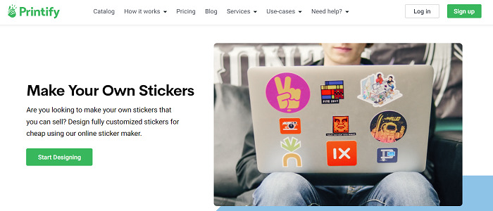 Printify sell stickers on Etsy