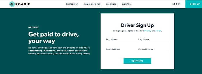 Roadie-make-money-driving