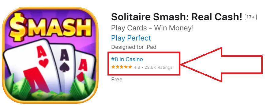 Solitaire Smash review ratings