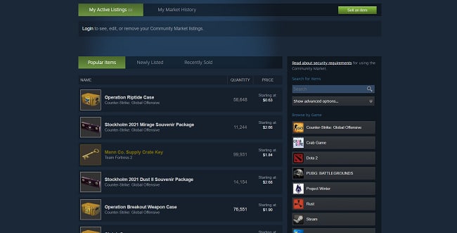 Steam-marketplace