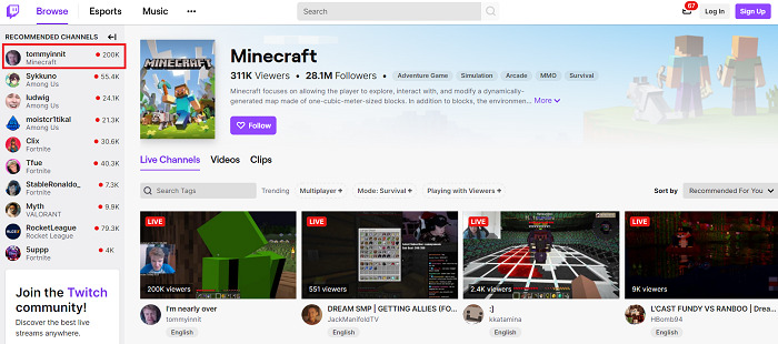 Stream-Minecraft-on-Twitch