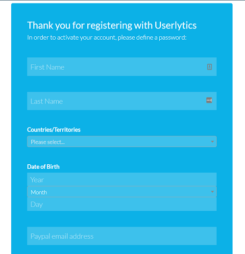 Userlytics-sign-up