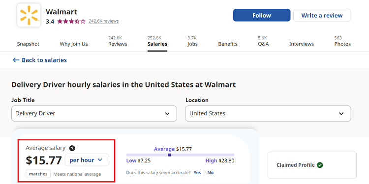 Walmart Spark driver pay