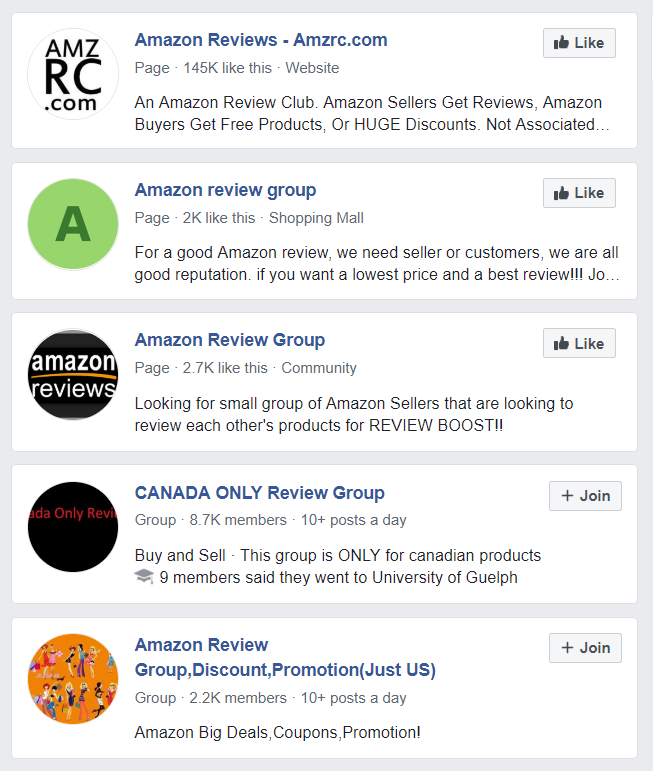 amazon review groups