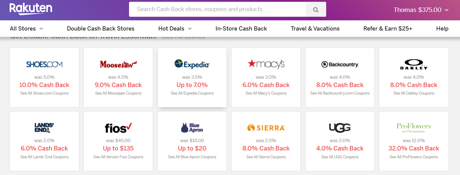 Rakuten-cashback